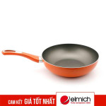Chảo chống dính đáy từ Elmich EL-43126 26cm - Cam