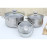 Bộ 3 nồi inox 3 đáy Fivestar FSB3004 nắp kính dùng bếp từ