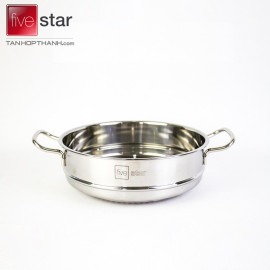 Bộ 5 nồi Inox 3 đáy Fivestar dùng bếp từ chính hãng Tân Hợp Thành, bảo hành 60 tháng