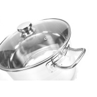 Nồi luộc gà Inox Fivestar 30cm nắp kính - hàng chính hãng, bảo hành 60 tháng