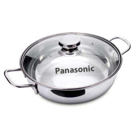 Nồi lẩu Inox cao cấp 1 đáy nắp kính FiveStar 30cm