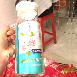 Bình nước thủy tinh Glasslock Hàn Quốc dung tích 1000ml có tay cầm IJ913