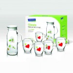 Bộ bình nước và 4 ly thủy tinh Glasslock CG982