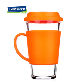 Ly thủy tinh tay cầm Silicol 380ml Glasslock RC-10..