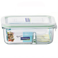Hộp thủy tinh đựng thực phẩm 2 ngăn Glasslock MCRK-067 670ml 