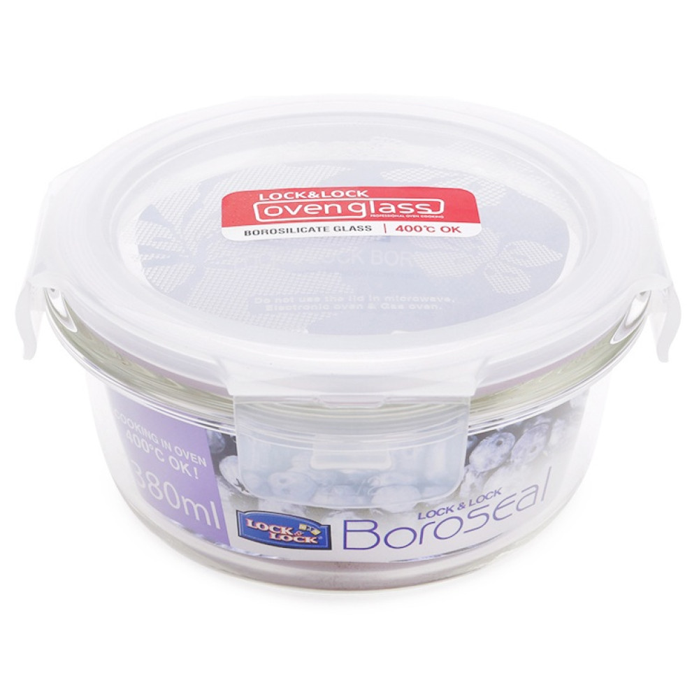 Hộp thủy tinh chịu nhiệt Lock&Lock Glass Euro 380ml LLG821 KM