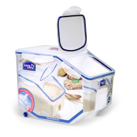 Thùng đựng gạo có bánh xe Locklock 10kg HPL510 (Tặng kèm 1 cốc đong gạo)