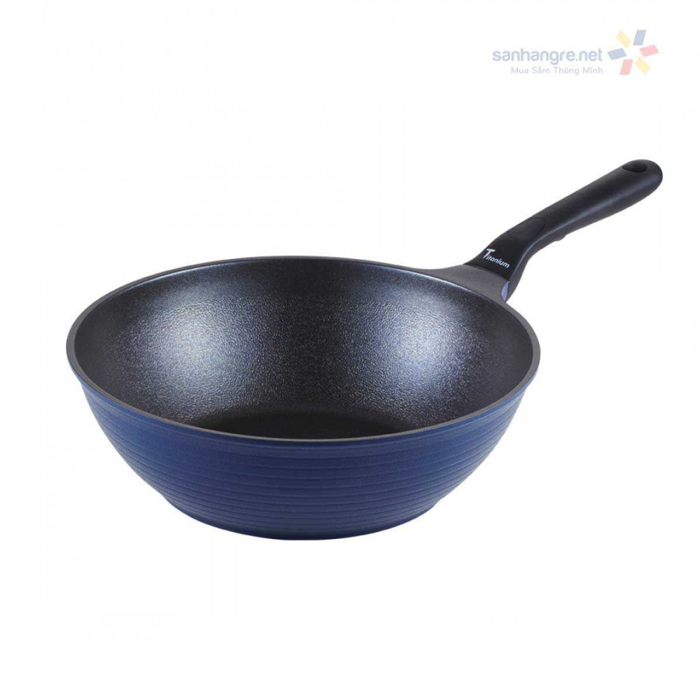 Chảo chống dính sâu lòng ILO Titanium Hàn Quốc cao cấp 28cm dùng bếp từ