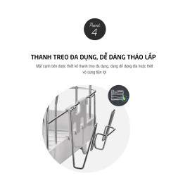 Kệ Chén Dĩa 2 Tầng Lock&Lock LDR2001GRN Xanh Lá