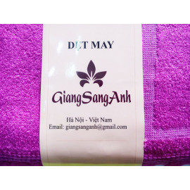 Bộ 2 khăn tắm xơ tre Việt Mỹ cao cấp - Xanh Cam