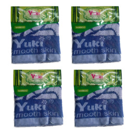 Set 4 khăn mặt Yuki Bamboo - Xanh