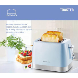 Máy nướng bánh mì 6 cấp độ Lock&Lock EJB221BLU công suất 730W