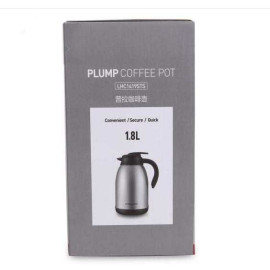 Bình giữ nhiệt Inox 304 pha cafe Lock&lock Plump Coffee Pot 1.8L có tay cầm