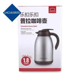 Bình giữ nhiệt Inox 304 pha cafe Lock&lock Plump Coffee Pot 1.8L có tay cầm