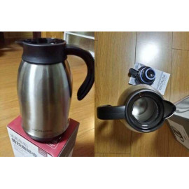 Bình giữ nhiệt Inox 304 pha cafe Lock&lock Plump Coffee Pot 1.8L có tay cầm