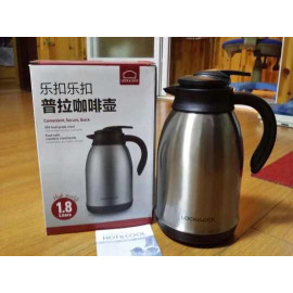 Bình giữ nhiệt Inox 304 pha cafe Lock&lock Plump Coffee Pot 1.8L có tay cầm