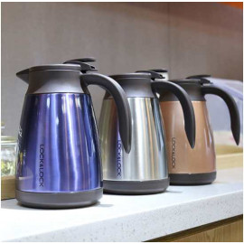 Bình giữ nhiệt Inox 304 pha cafe Lock&lock Plump Coffee Pot 1.8L có tay cầm