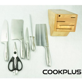 Bộ Dao 7 Món Lock&Lock Cook Plus Rainbow Bằng Thép Không Gỉ, Cán Sắt LOR771A