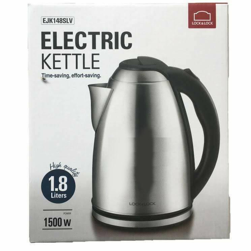 Ấm đun siêu tốc Inox 304 Lock&Lock EJK148SLV 1.8L hàng chính hãng