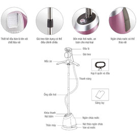 Bàn Ủi hơi nước dạng đứng Lock&Lock ENI211 công suất 1580W bảo hành 12 tháng