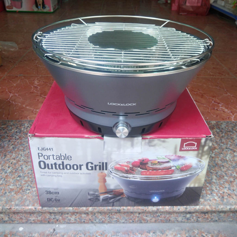 Bếp nướng than Lock&lock Portable Outdoor Grill EJG441 38w 6V