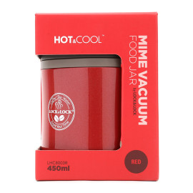 Bình giữ nhiệt nấu cháo Lock&lock HOT&COOL LHC8003R 450ml màu đỏ