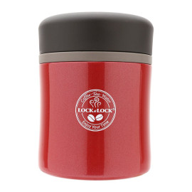 Bình giữ nhiệt nấu cháo Lock&lock HOT&COOL LHC8003R 450ml màu đỏ