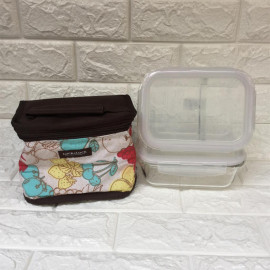 Túi giữ nhiệt Lock&lock HWB472 hoa văn 18x14x14cm