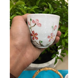 Bộ bình và 6 tách trà sứ hoa cương Lock&lock SLH190S01 (Tặng lưới lọc trà Inox)