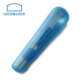 Bộ đũa tre, thìa Inox và hộp đựng Lock&lock HPL103BLU màu xanh