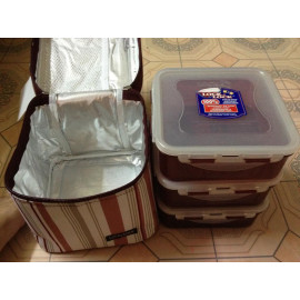 Bộ hộp cơm và túi giữ nhiệt Lock&lock HPL823DB Panasonic