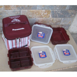 Bộ hộp cơm và túi giữ nhiệt Lock&lock HPL823DB Panasonic