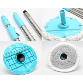 Bộ lau nhà xoay tay 360 độ Lock&Lock Corner ETM494 kèm 2 bông lau