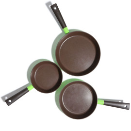 Chảo rán chống dính Cookware F2C Lock&lock 20cm đáy từ xanh lá