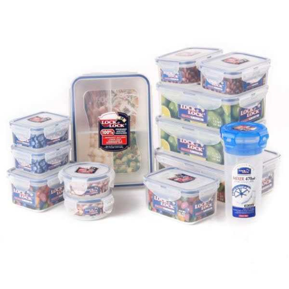 Lock and Lock Food Storage Containers Lunch Box HPL824 1.6L 23.2 x 16.5 x  6.9cm