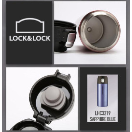 Bình giữ nhiệt Feather Light Tumbler Lock&lock 400ml LHC3219SPG màu xanh sapphire
