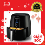 Nồi chiên không dầu điện tử Lock&Lock Jumbo EJF351BLK 1800W 5,2L màu đen, bảo hành 12 tháng