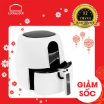 Nồi chiên không dầu điện tử Lock&Lock Jumbo EJF351WHT 1800W 5,2L màu trắng, bảo hành 12 tháng