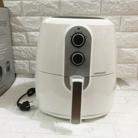 Nồi chiên không dầu Lock&lock Jumbo EJF151WHT 5.2L 1800W trắng chính hãng, bảo hàng 12 tháng