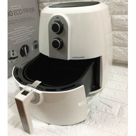 Nồi chiên không dầu Lock&lock Jumbo EJF151WHT 5.2L 1800W trắng chính hãng, bảo hàng 12 tháng