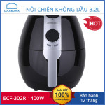 Nồi chiên không dầu Lock&Lock ECF-302R 3.2L 1400W, hàng chính hãng bảo hành 12 tháng