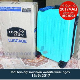 Vali kéo có khóa số du lịch xách tay Lock&Lock Samsung Travel Zone LTZ615 20 inch 