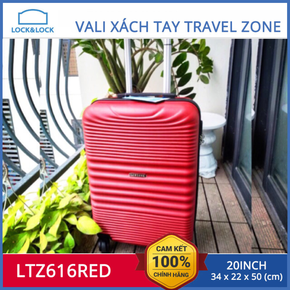 Vali du lịch xách tay có khóa số Lock&Lock Samsung Travel Zone LTZ616RED 20inch - RED