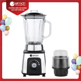 Máy xay sinh tố cối thuỷ tinh Elmich BLE-1846 công suất 600W - Bảo hành 25 tháng
