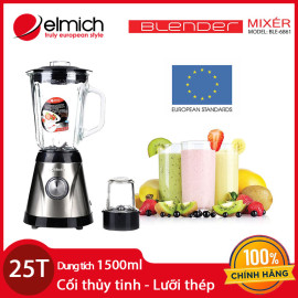 Máy xay sinh tố cối thủy tinh Blender Elmich BLE-6861 chính hãng CH Séc