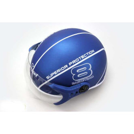 Mũ bảo hiểm thời trang số 8 MH có kính chính hãng - Xanh