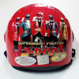 Mũ bảo hiểm thời trang có kính cho trẻ em MH - Đỏ