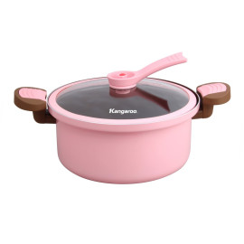 Nồi Áp Suất Cơ 20cm Nhôm Đúc Đáy Từ Chống Dính Kangaroo KG165M