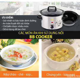 Nồi Nấu Chậm Đa Năng 2.5 Lít BBcooker Baby Slow Cooker Hàn Quốc