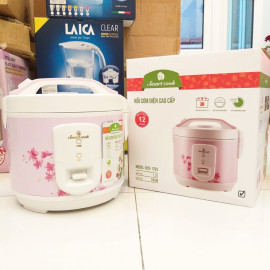 Nồi cơm điện Elmich Smartcook 1,2 LÍT RCS-1793 hồng chính hãng, bảo hành 12 tháng